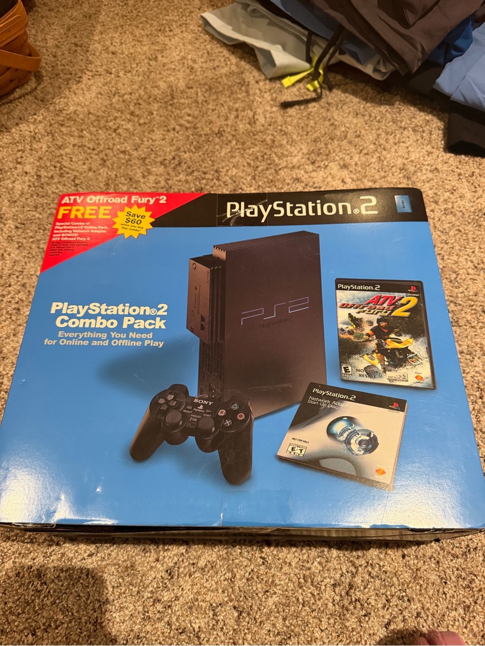 PlayStation 2 Combo Pack - Black & Blue Box Art